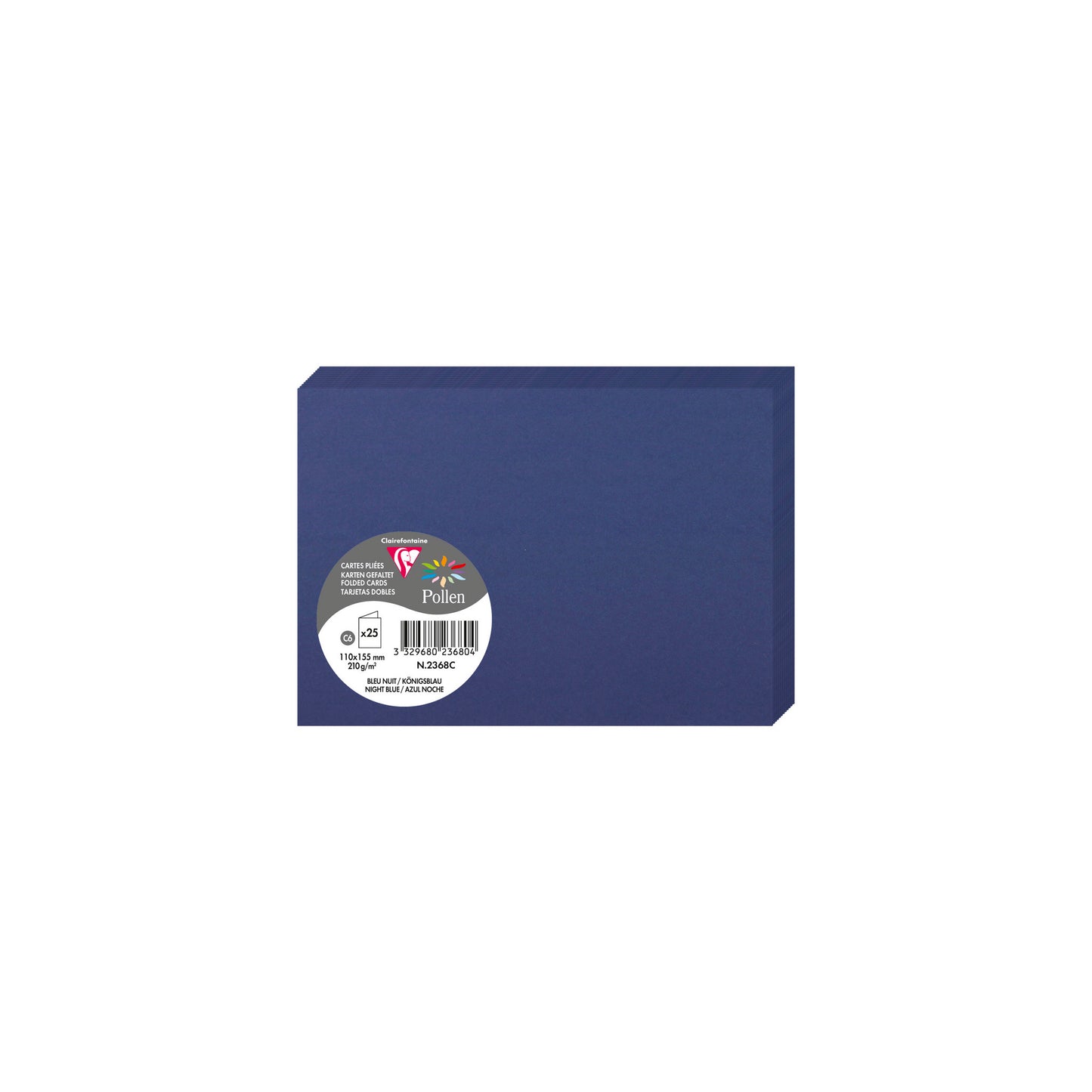 Doppelkarte Clairefontaine Pollen 200g DIN C6 25 Stück
