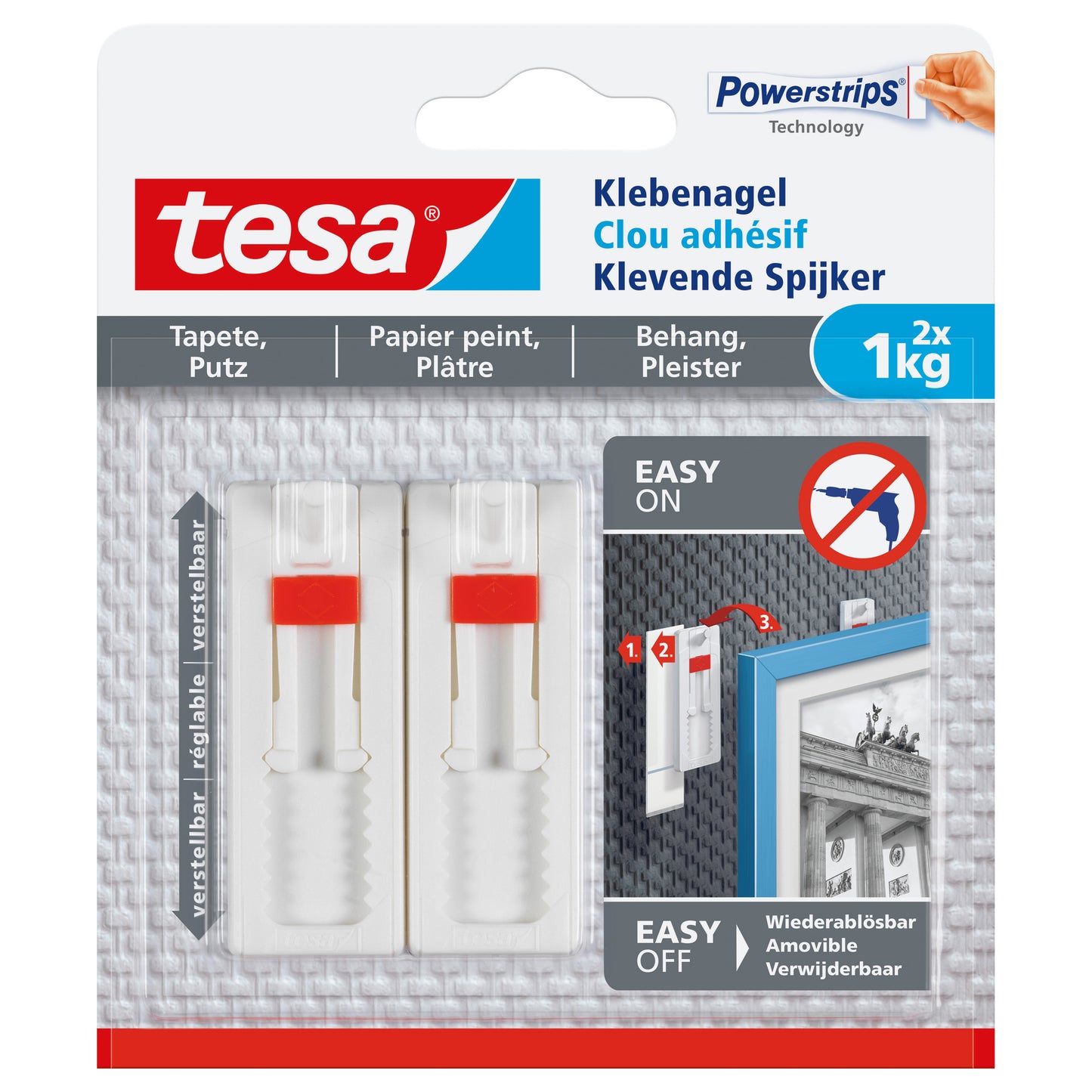 Klebenagel Tesa 2 Stück