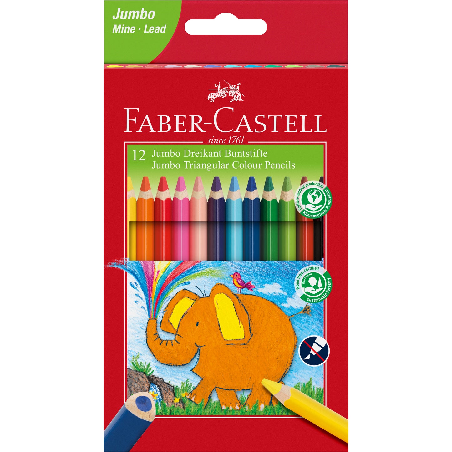 Farbstift Faber Castell Jumbo im Kartonetui