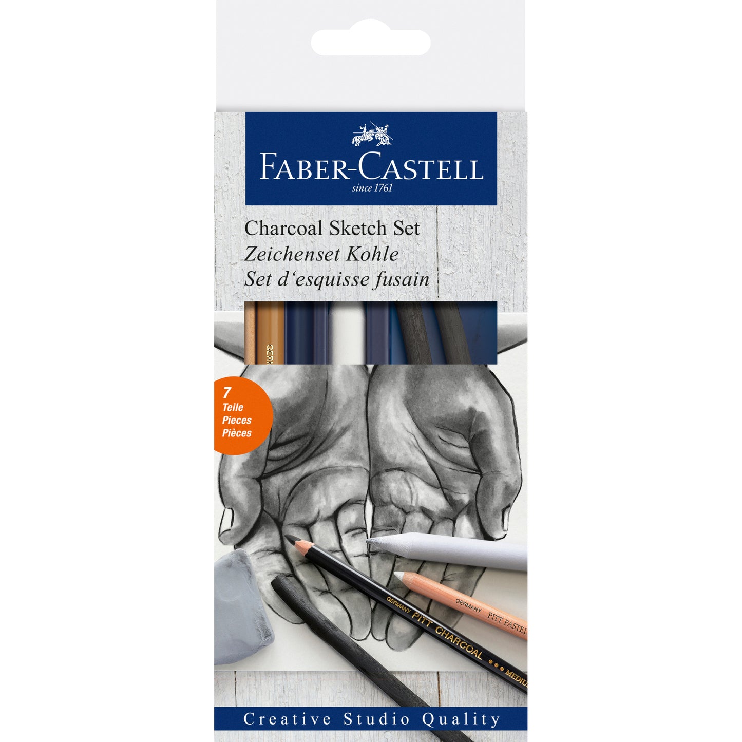 Zeichenset Faber Castell Pitt Kohle 7-teilig
