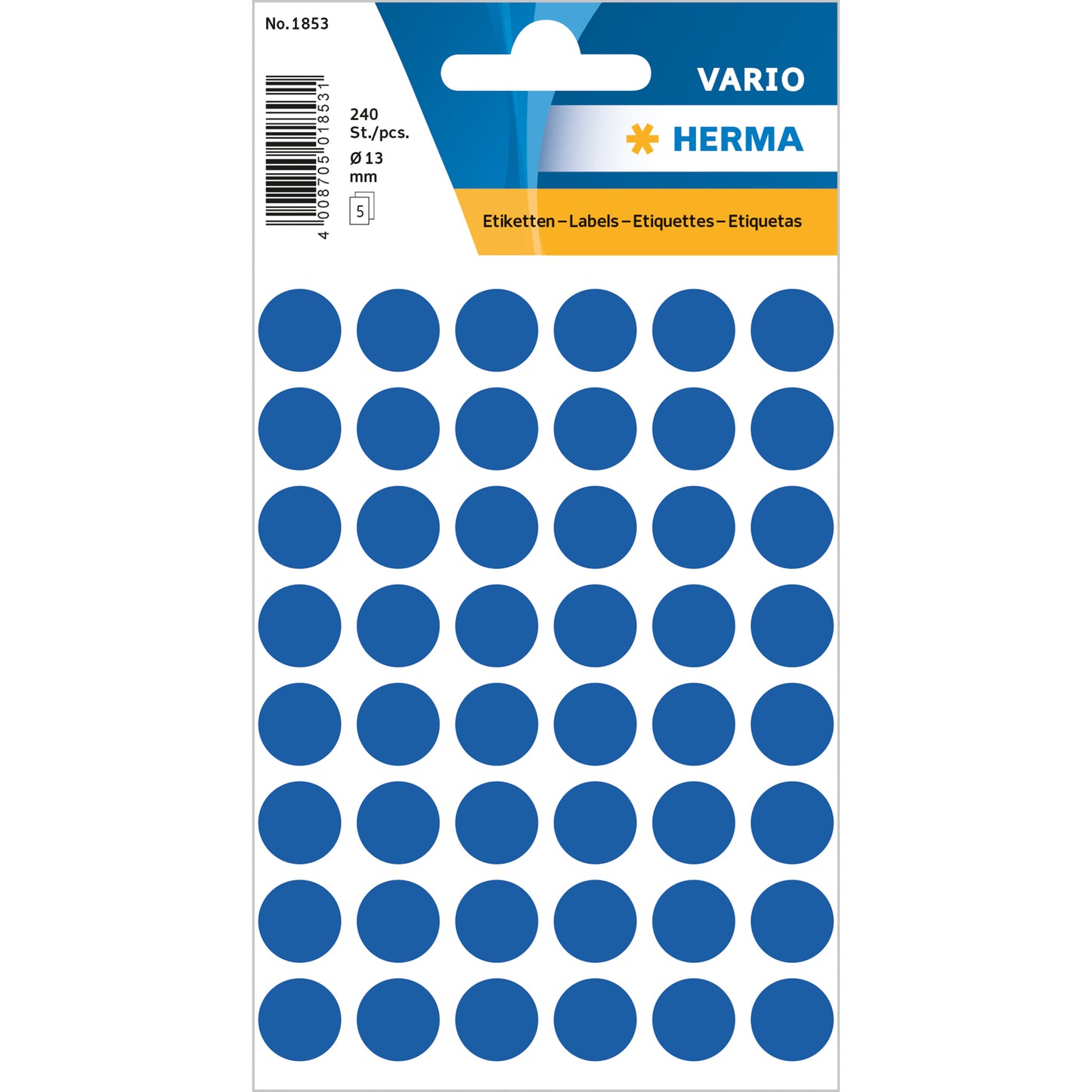 Haftetikett Herma Vario Punkte Ø12mm 240St