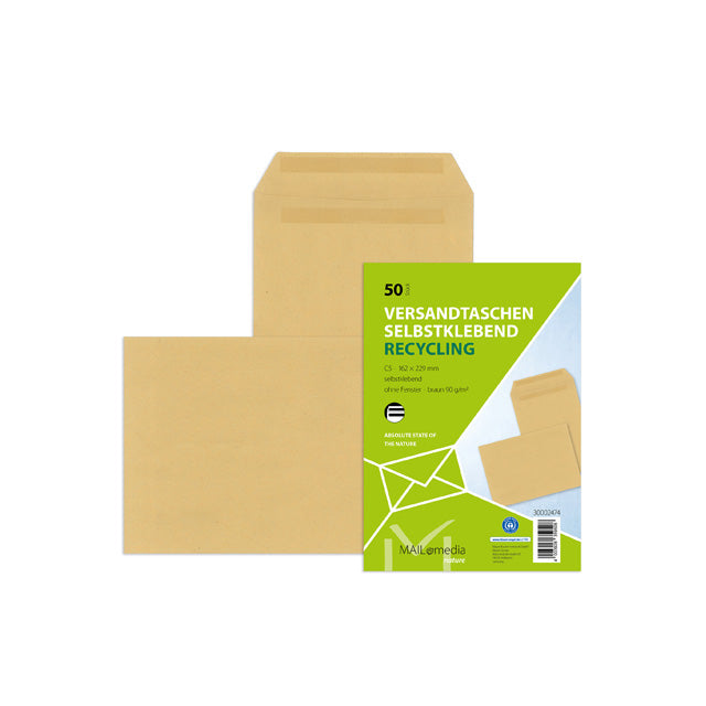 Versandtasche braun 90g DIN C5