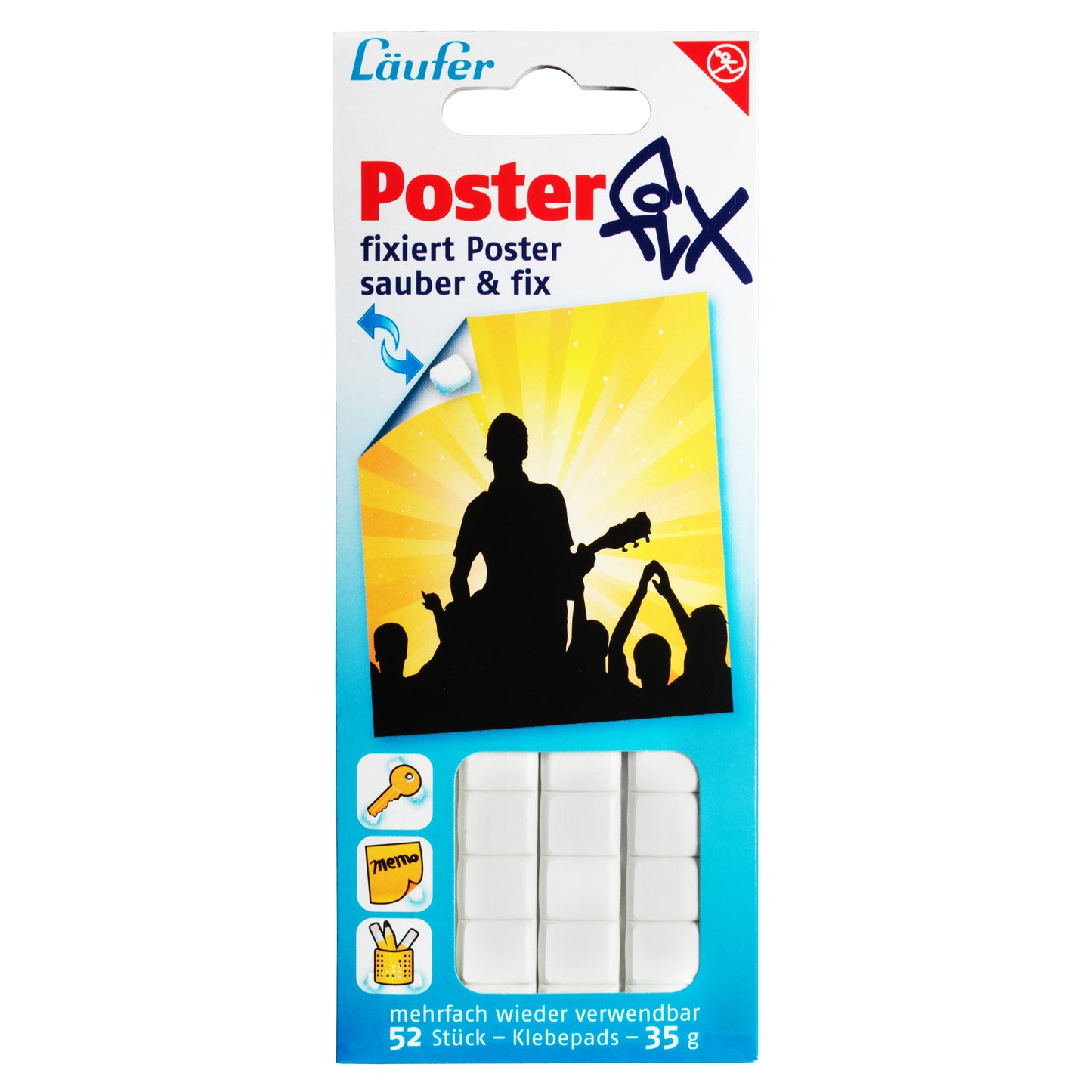 Klebepad Läufer Posterfix 52 Stück 35g