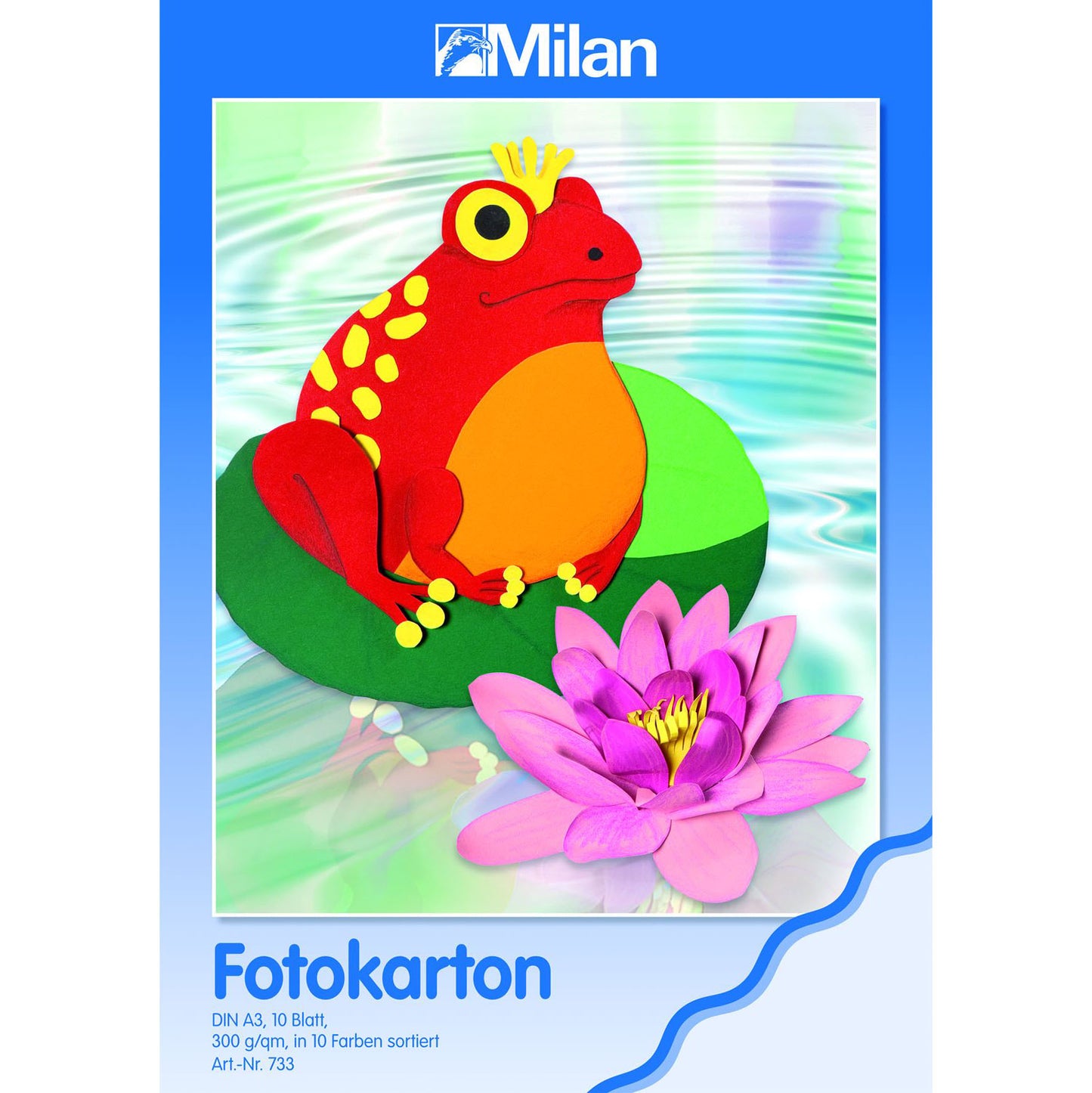 Fotokartonblock Milan farbig sortiert