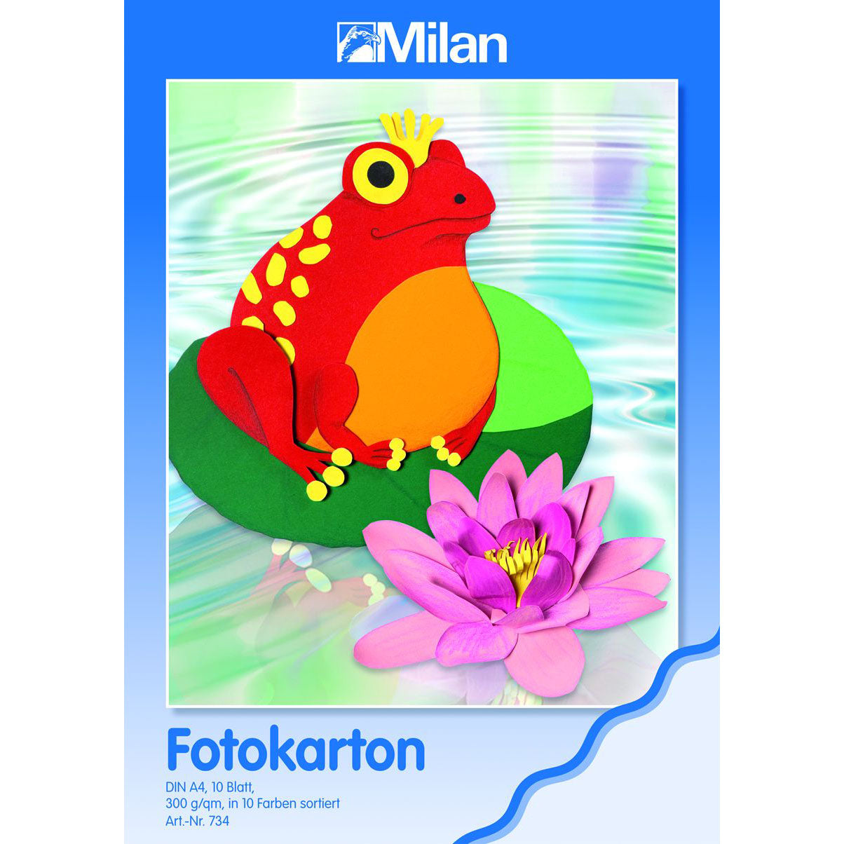 Fotokartonblock Milan farbig sortiert