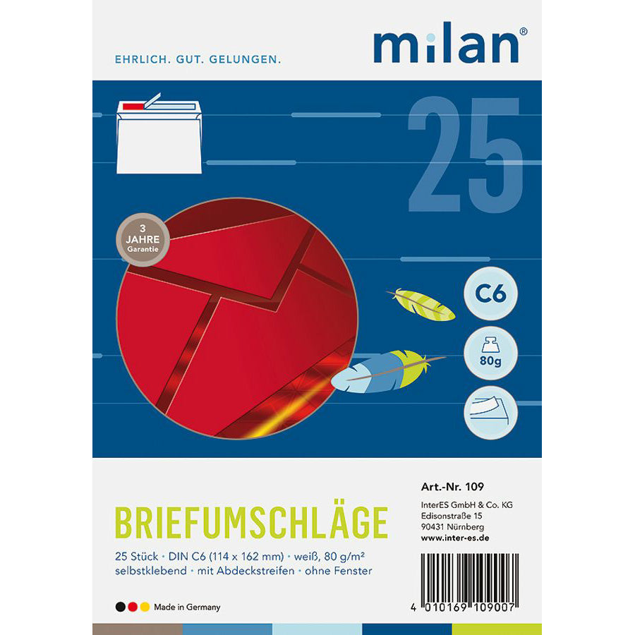 Briefumschlag weiß 80g DIN C6