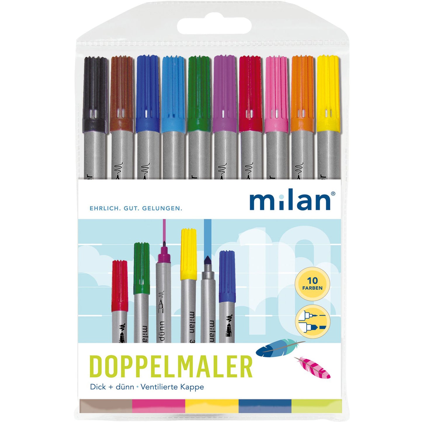 Doppelmaler 10 Stück im Kunststoffetui