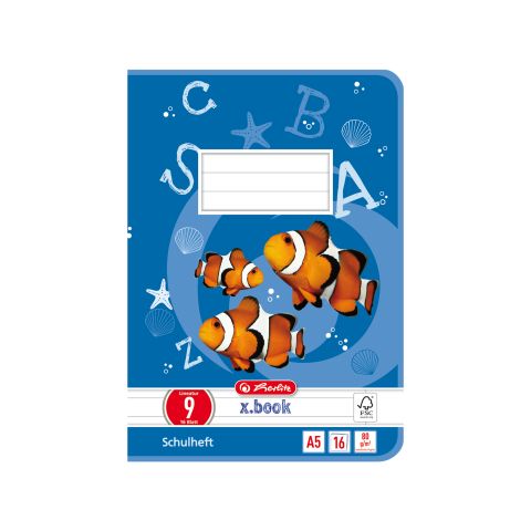 Schulheft Herlitz 80g 16 Blatt DIN A5