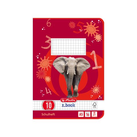 Schulheft Herlitz 80g 16 Blatt DIN A5