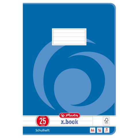 Schulheft Herlitz 80g 16 Blatt DIN A4