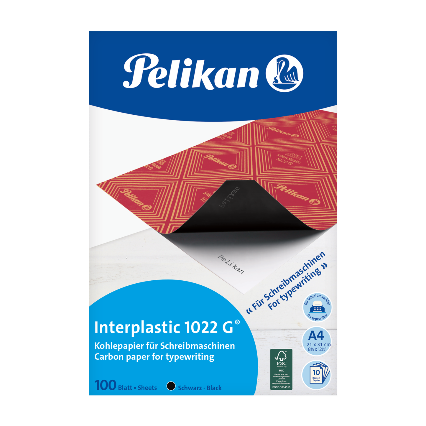 Kohlepapier Pelikan DIN A4 schwarz
