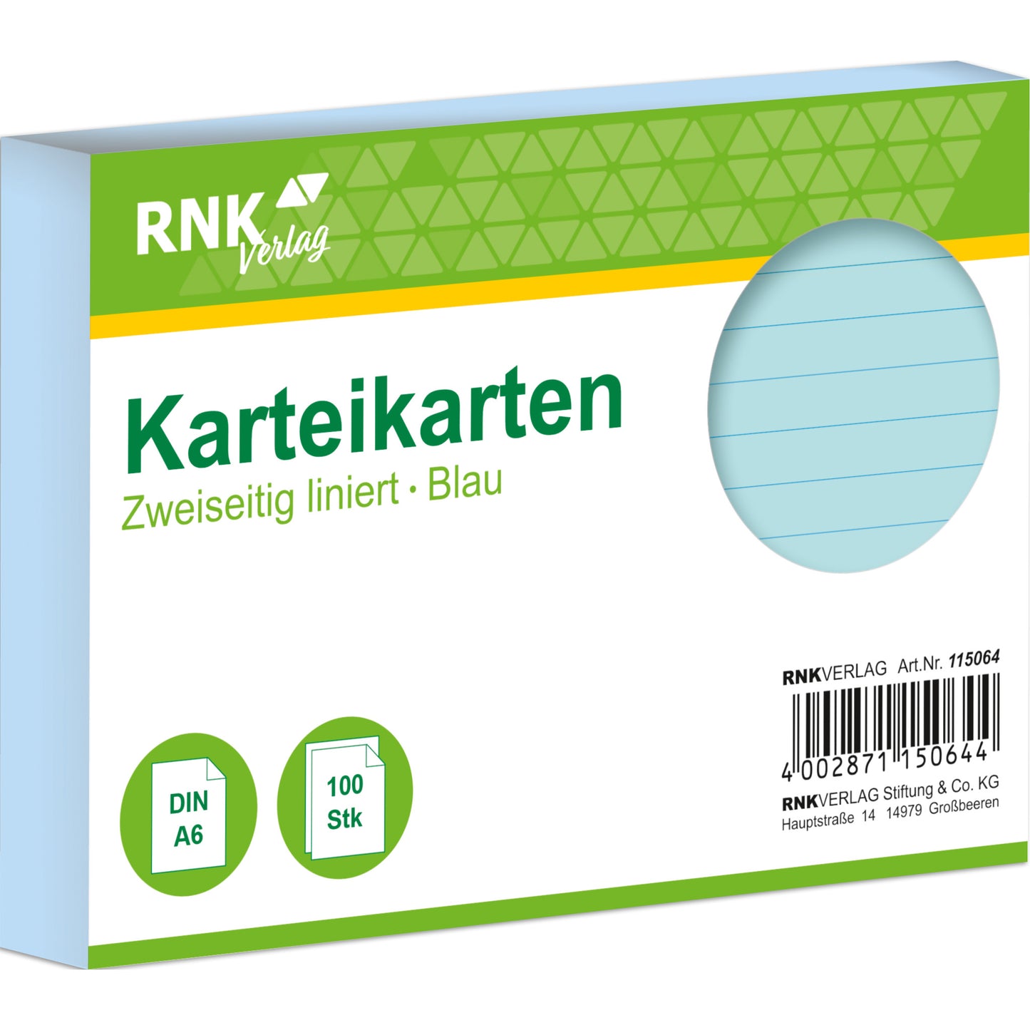 Karteikarte 250g DIN A6 100St