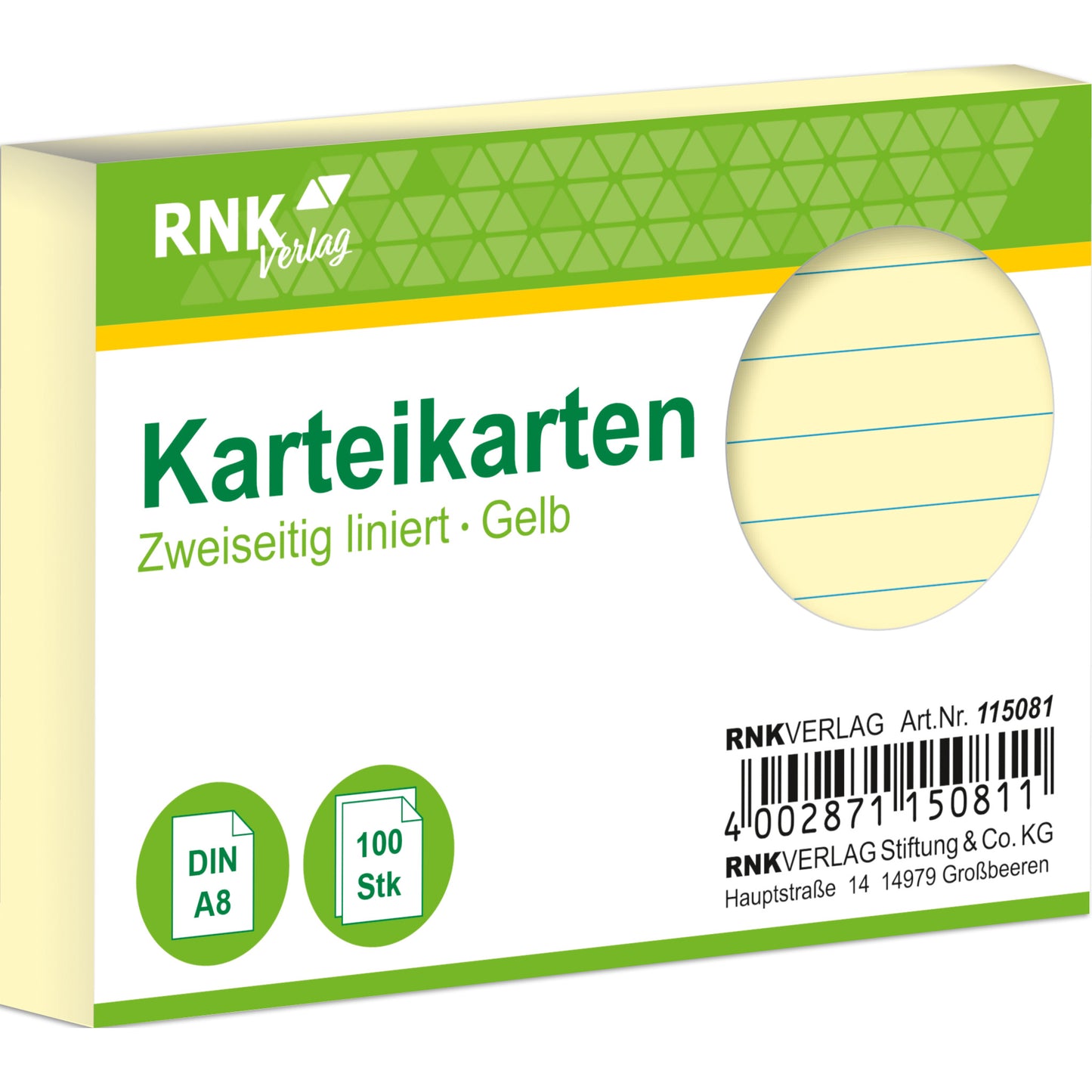 Karteikarte 250g DIN A8 100St