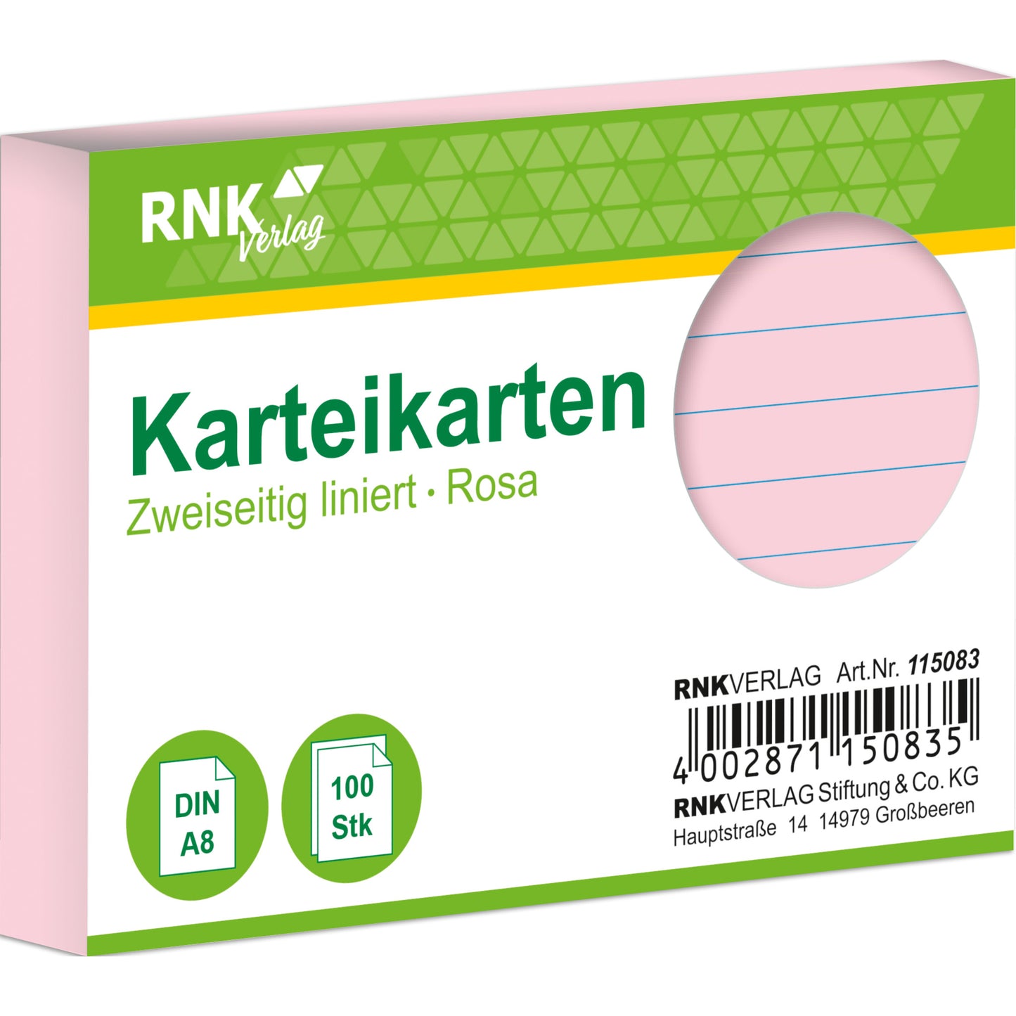 Karteikarte 250g DIN A8 100St