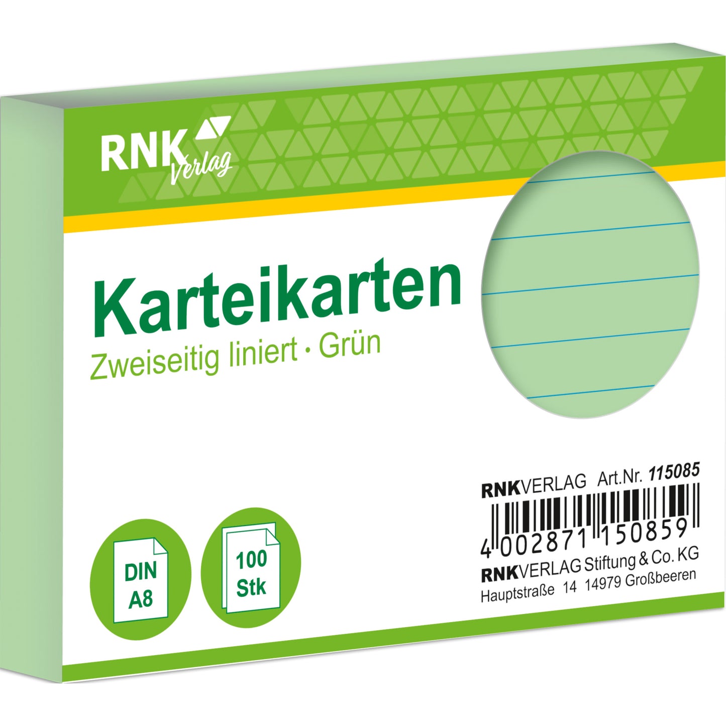 Karteikarte 250g DIN A8 100St