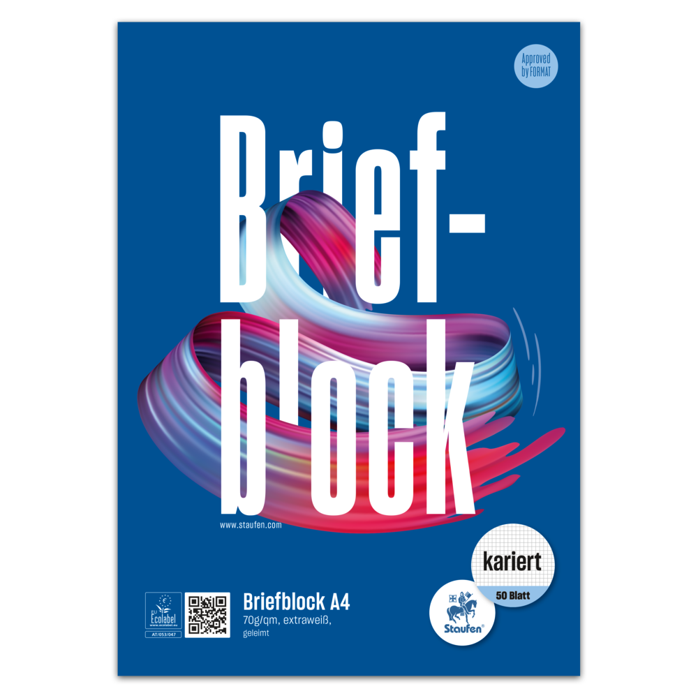 Briefblock Staufen Style 70g DIN A4 50 Blatt