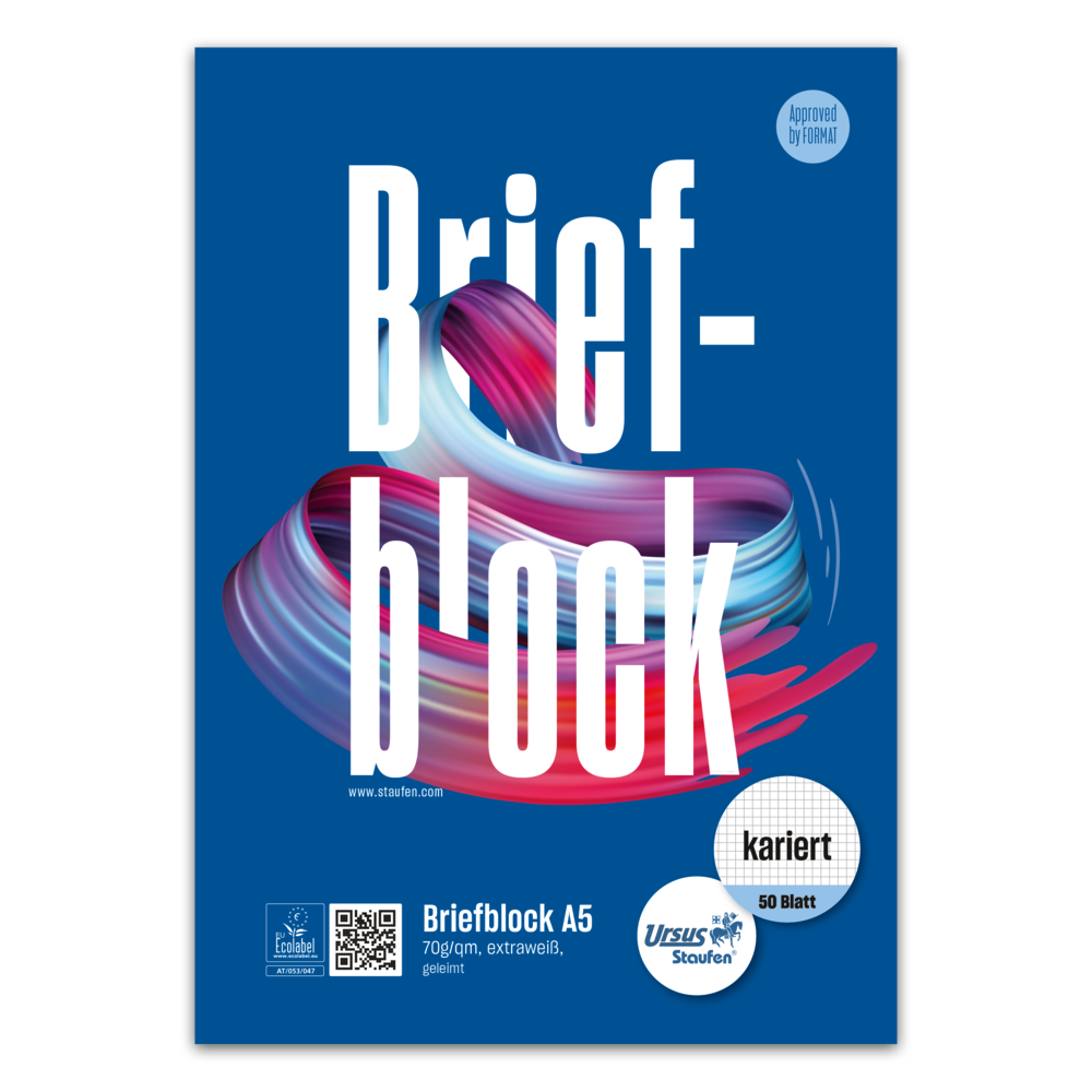 Briefblock Staufen Style 70g DIN A5 50 Blatt