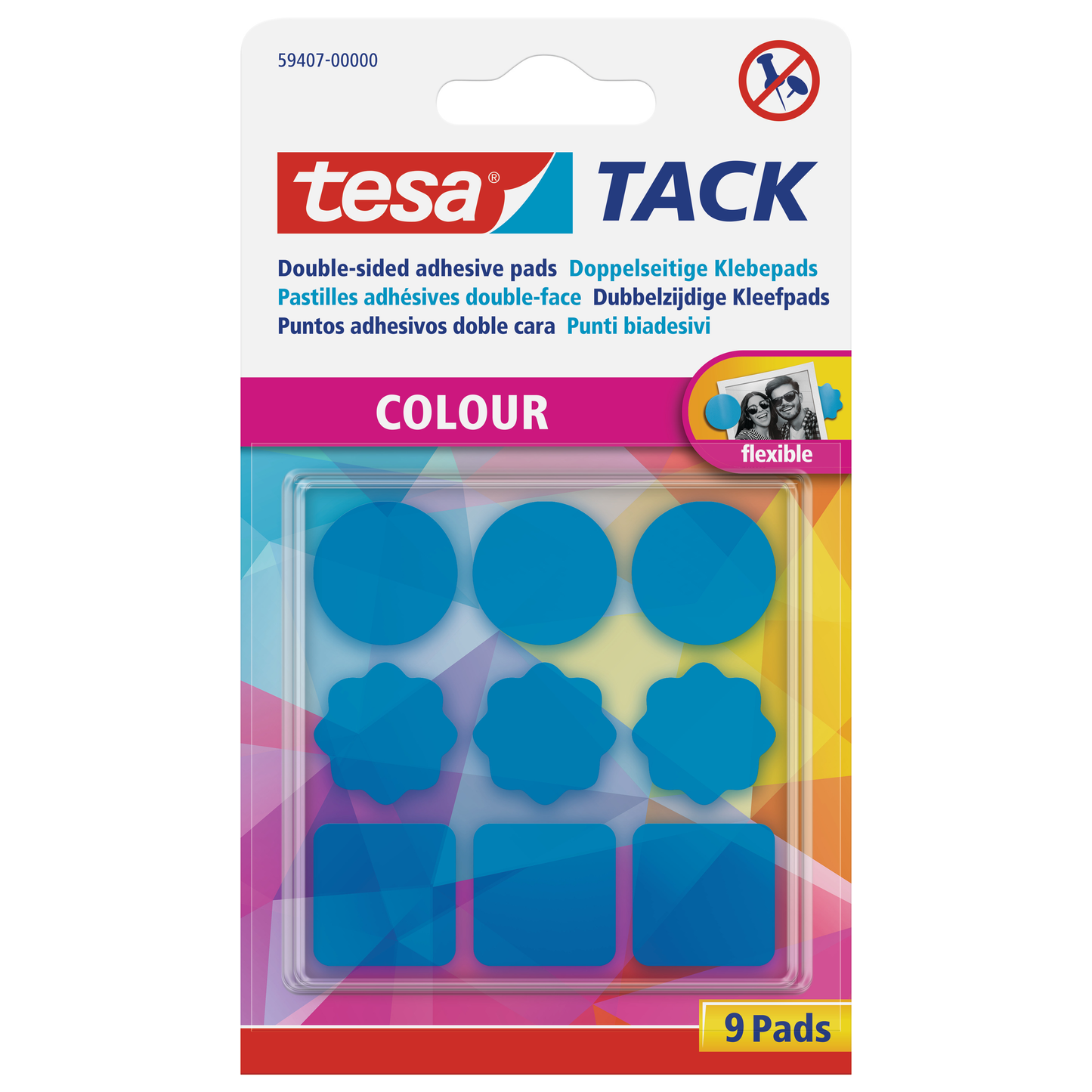 Klebepad Tesa Tack 9 Stück