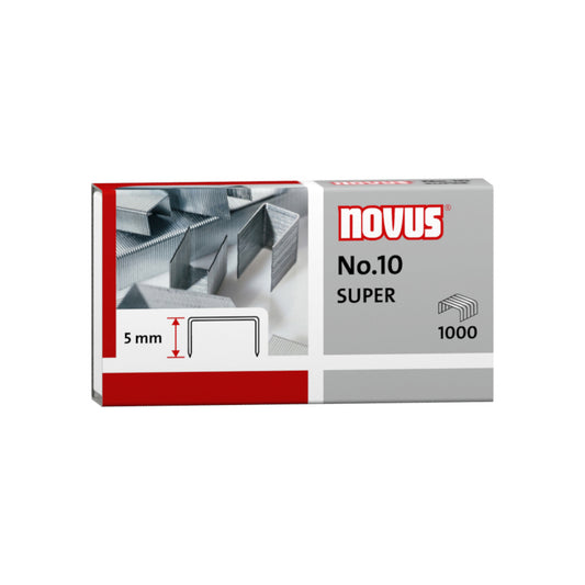 Heftklammer Novus No.10 5mm 2-20 Blatt 1000 Stück