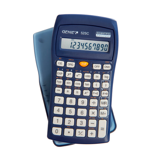 Schultaschenrechner Genie 52SC 10-stellig blau