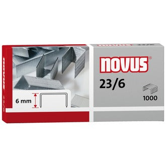 Blockheftklammer Novus 23/6 6mm 2-30Bl 1000St