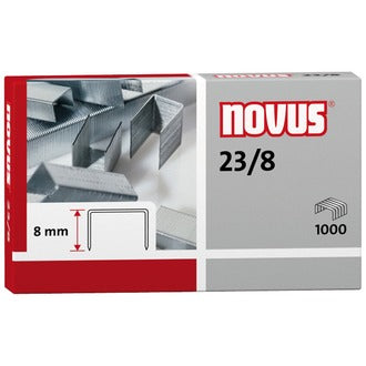 Blockheftklammer Novus 23/8 8mm 2-50Bl 1000St