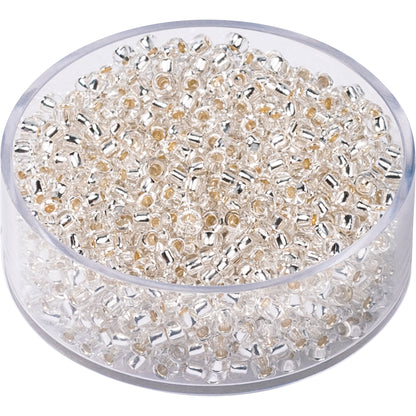 Böhmische Rocaille Prandell 2.5mm glänzend transparent