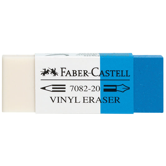Kombi-Radierer Faber Castell Kunststoff blau/weiß