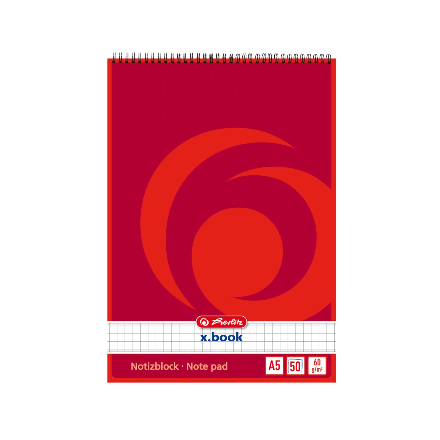 Spiralnotizblock Herlitz 60g DIN A5 50 Blatt