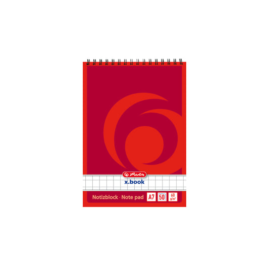 Spiralnotizblock Herlitz 60g DIN A7 50 Blatt