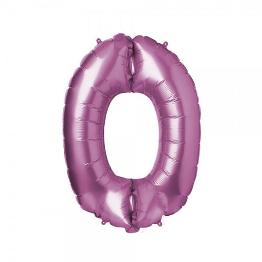 Folienballon Melloc Zahlenfigur 86cm pink (ungefüllt)