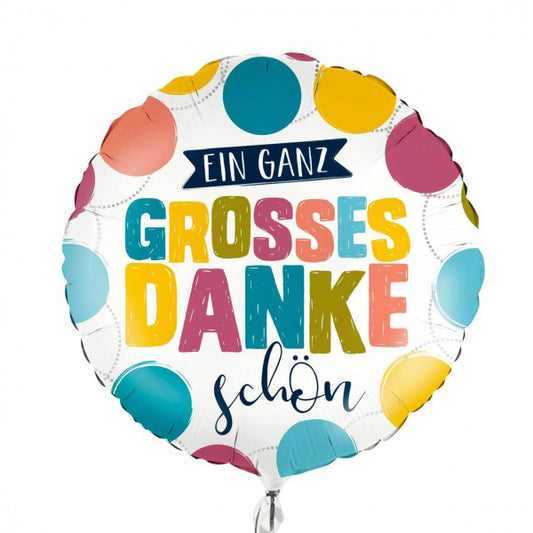Folienballon Melloc Ganz großes Dankeschön Ø45cm (ungefüllt)