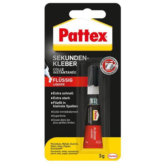 Sekundenkleber Pattex flüssig 3 g