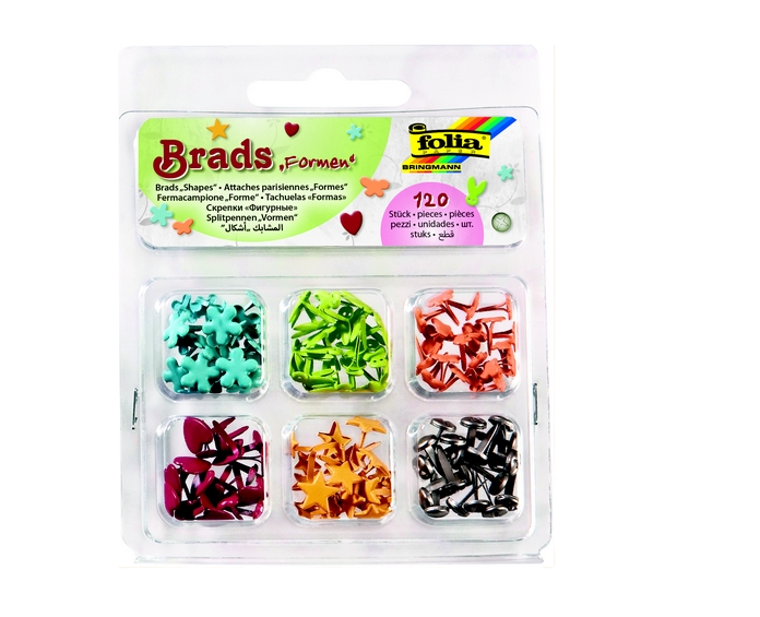 Brads 120St Größen & Farben sortiert