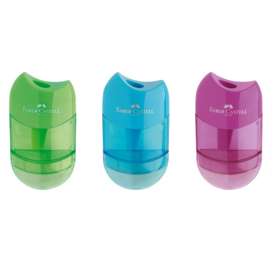 Spitzer-Radierer Kombi Faber Castell Mini farbig sortiert
