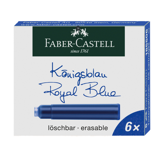 Tintenpatronen Faber Castell Standard blau 6St.