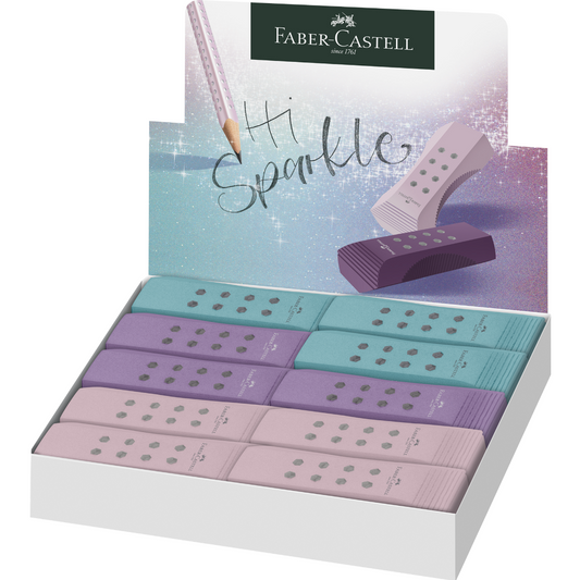 Radierer Faber Castell RollOn Sparkle farbig sortiert