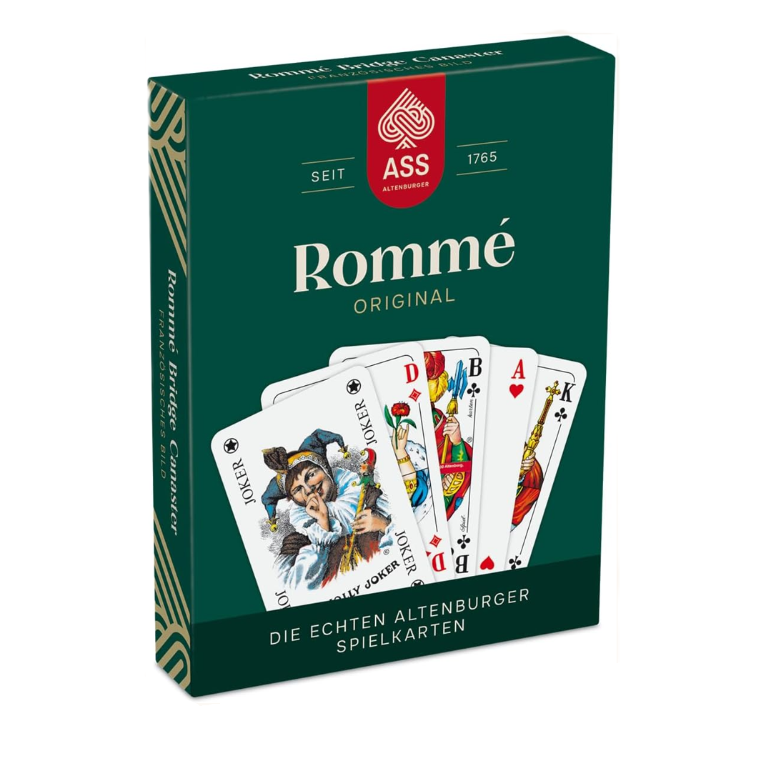 Kartenspiel ASS Romme 2x55 Karten in Stülpschachtel