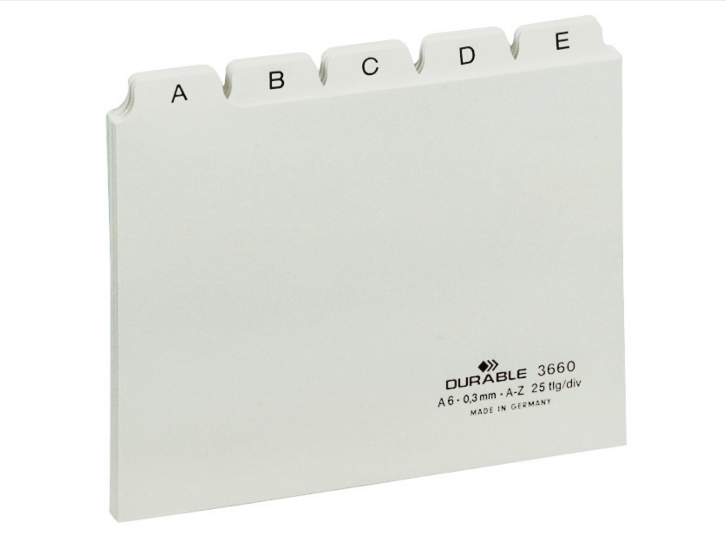 Leitregister Durable Kunststoff A-Z 25-teilig weiß