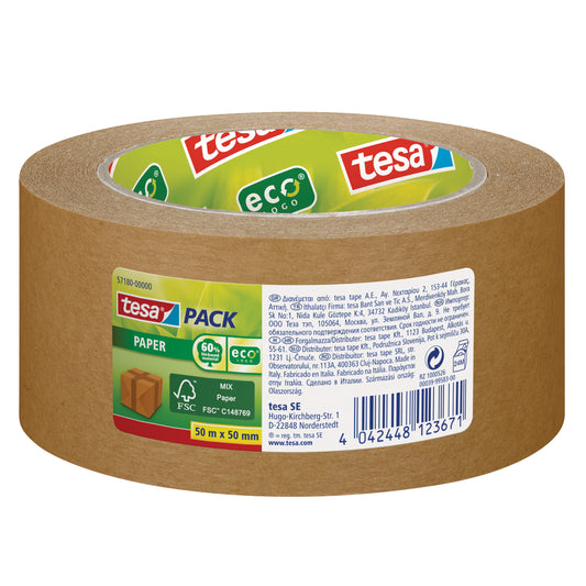 Packband Tesa ecoLogo Papier 50mm/50m braun