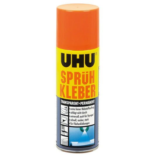 Sprühkleber UHU permanent transparent 200 ml