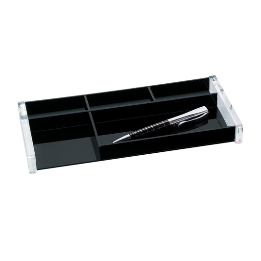 Stiftschale Wedo Acryl Exklusive 270x125x30mm glasklar/schwarz