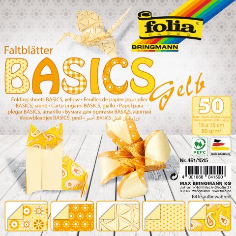 Faltblatt Folia 80g Basics 5 Motive sortiert