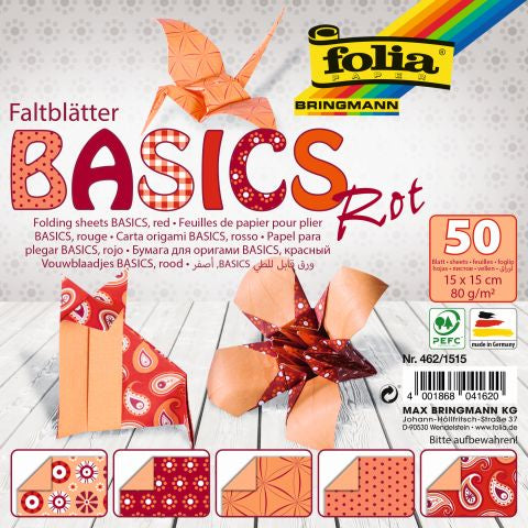 Faltblatt Folia 80g Basics 5 Motive sortiert