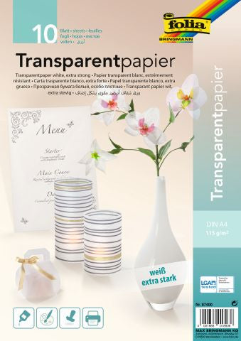 Transparentpapier Folia 42g 70x100cm gerollt