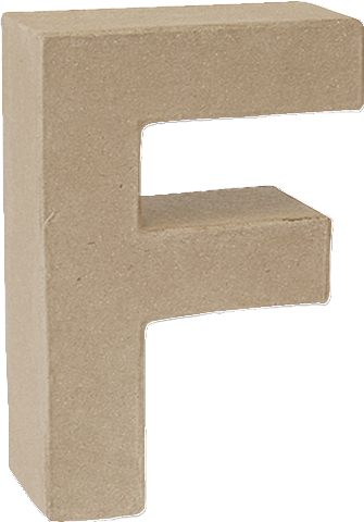 Karton-Buchstabe Prandell 3D 175x55mm natur