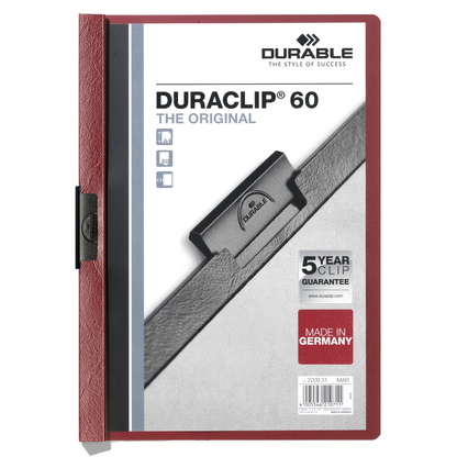 Klemmmappe Durable Duraclip DIN A4