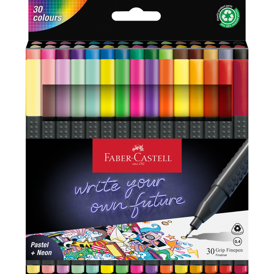 Finepen Faber Castell Grip 5 Stück Kartonetui