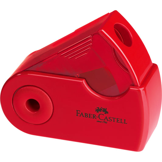 Klappspitzdose Faber Castell Sleeve Mini blau/rot