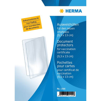 Ausweishülle Herma Polypropylen dokumentenecht transparent